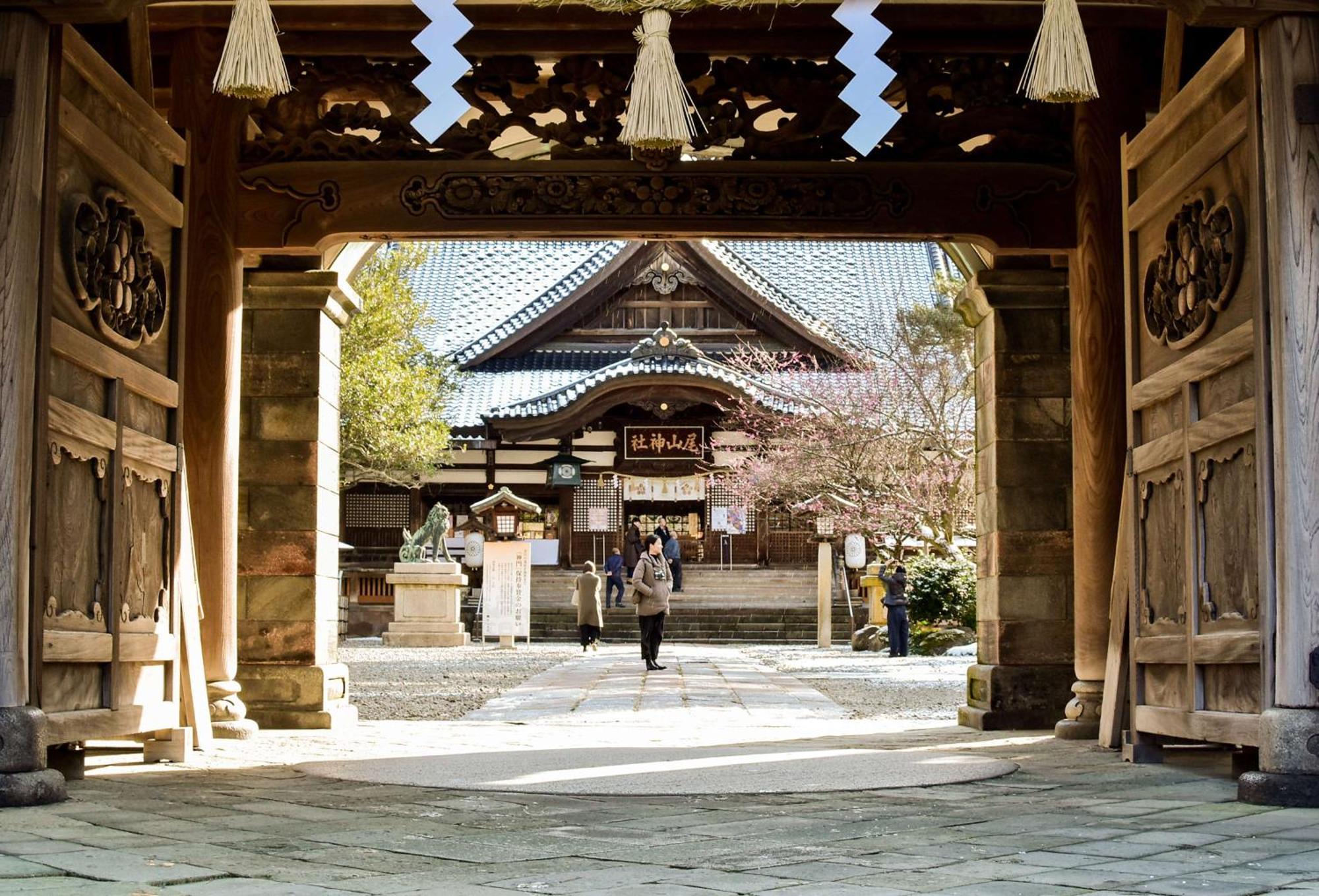 하얏트 센트릭 가나자와 호텔 외부 사진 The temple's main hall